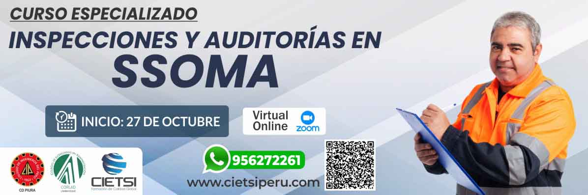 curso especializado inspecciones y auditorIas en ssoma 2025